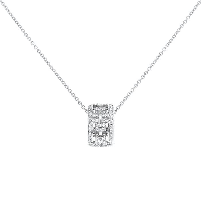 [Raffine]PARENTESI-HALSKETTE SILBER-DIAMANT