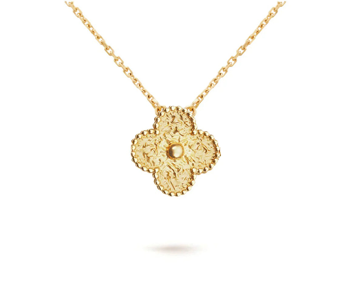 [LUXE]CLOVER 15MM SINGLE FLOWER NECKLACE COLLECTION