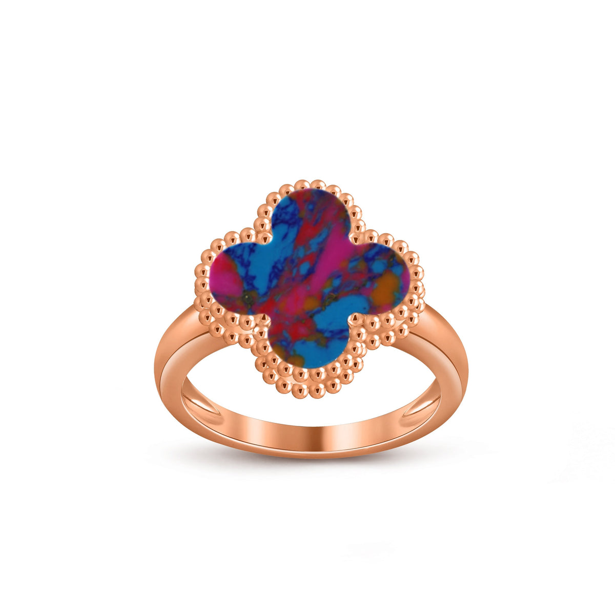 [LUXE]CLOVER RING ROSE GOLD COLLECTION