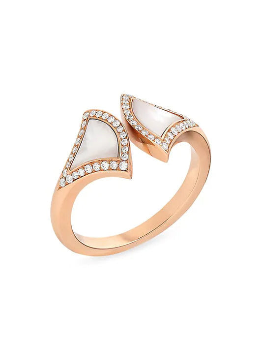 [RAFFINE]DREAM MOP DIAMOND OPEN RING