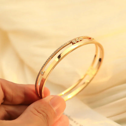 [RAFFINE]Move Romane Diamond Bangle Bracelet
