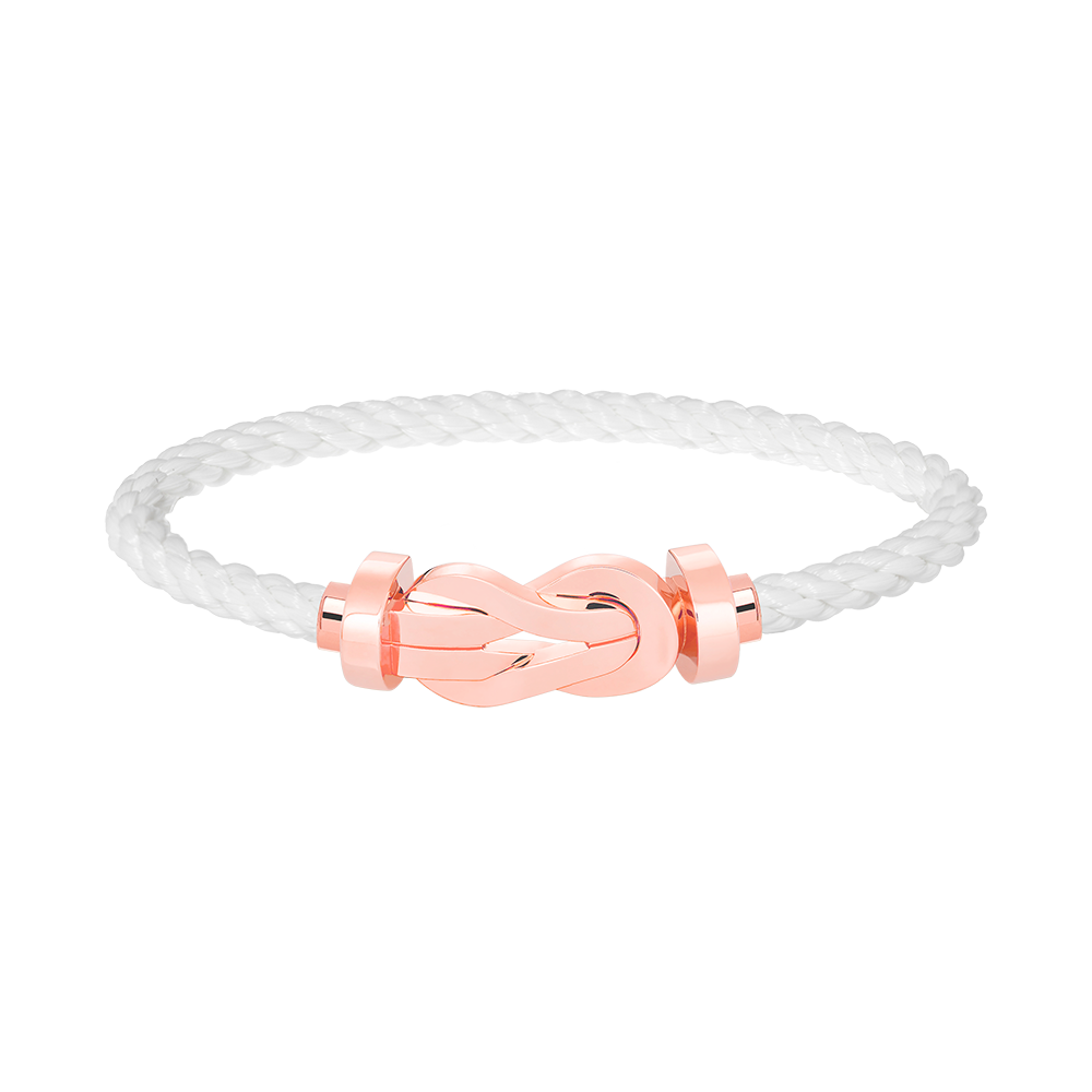 [RAFFINE]CHANCE LARGE 8 FIGURE BUCKLE NO DIAMOND BRACELET ROSE GOLD