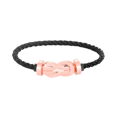 [RAFFINE]CHANCE LARGE 8 FIGURE BUCKLE NO DIAMOND BRACELET ROSE GOLD
