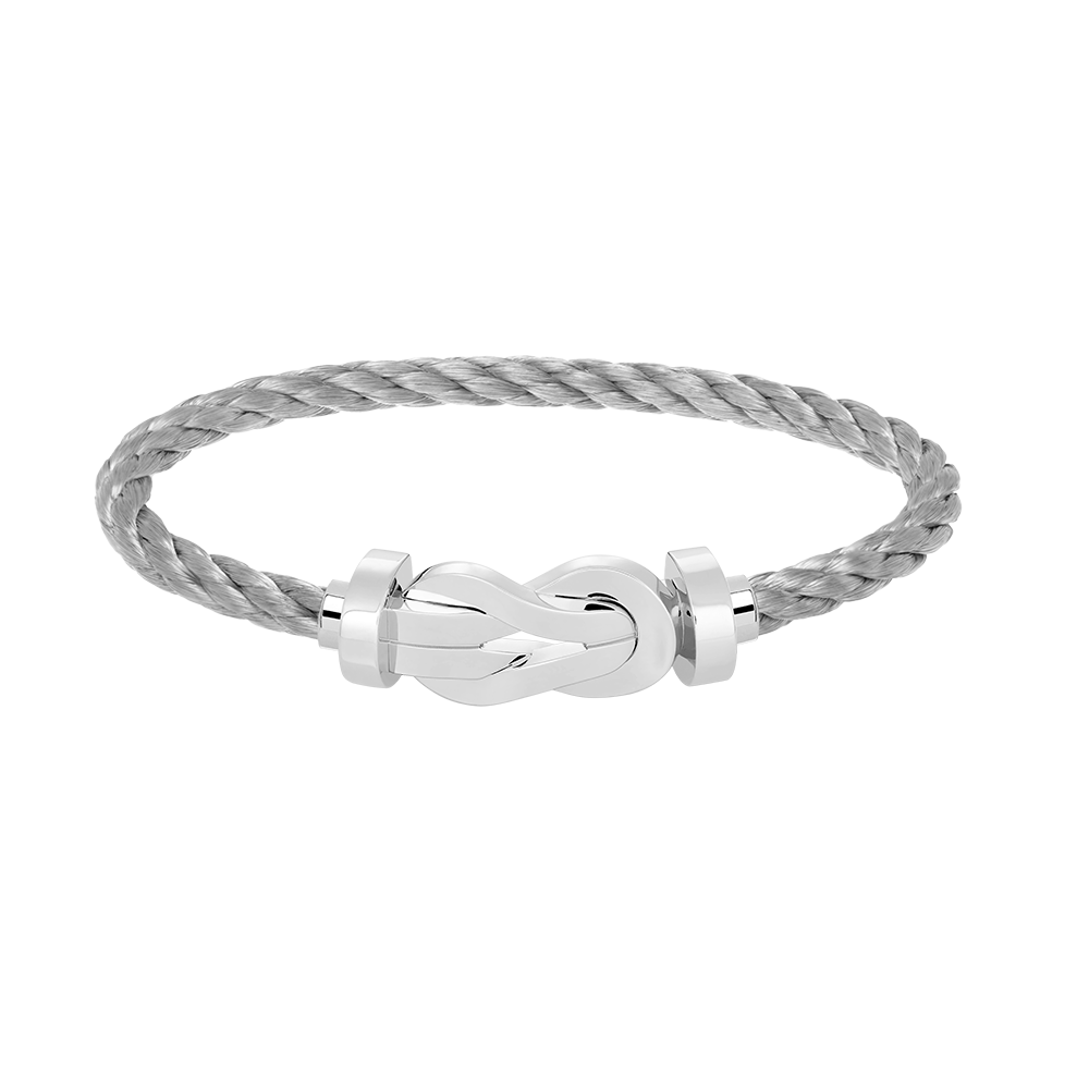 [RAFFINE]CHANCE LARGE 8 FIGURE BUCKLE NO DIAMOND BRACELET SILVER