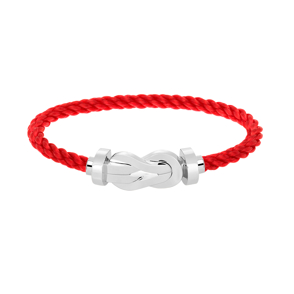 [RAFFINE]CHANCE LARGE 8 FIGURE BUCKLE NO DIAMOND BRACELET SILVER