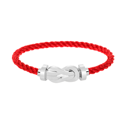 [RAFFINE]CHANCE LARGE 8 FIGURE BUCKLE NO DIAMOND BRACELET SILVER