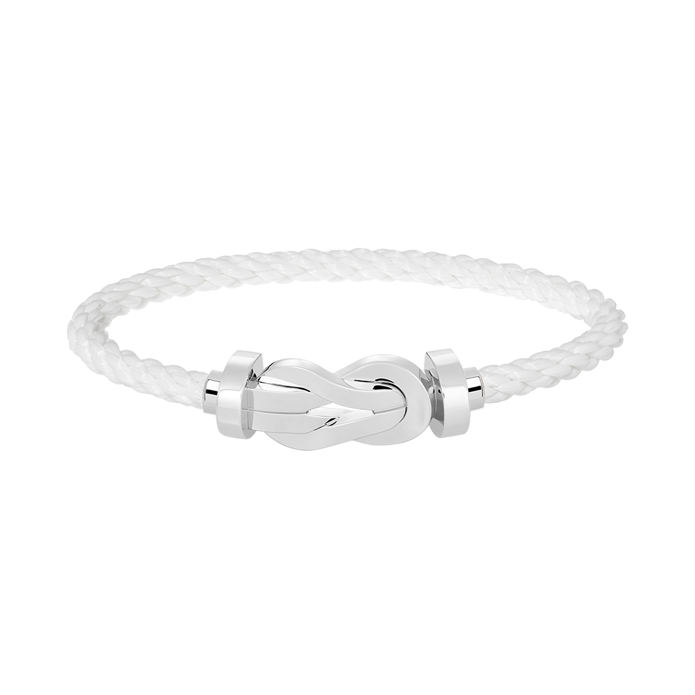 [RAFFINE]CHANCE LARGE 8 FIGURE BUCKLE NO DIAMOND BRACELET SILVER