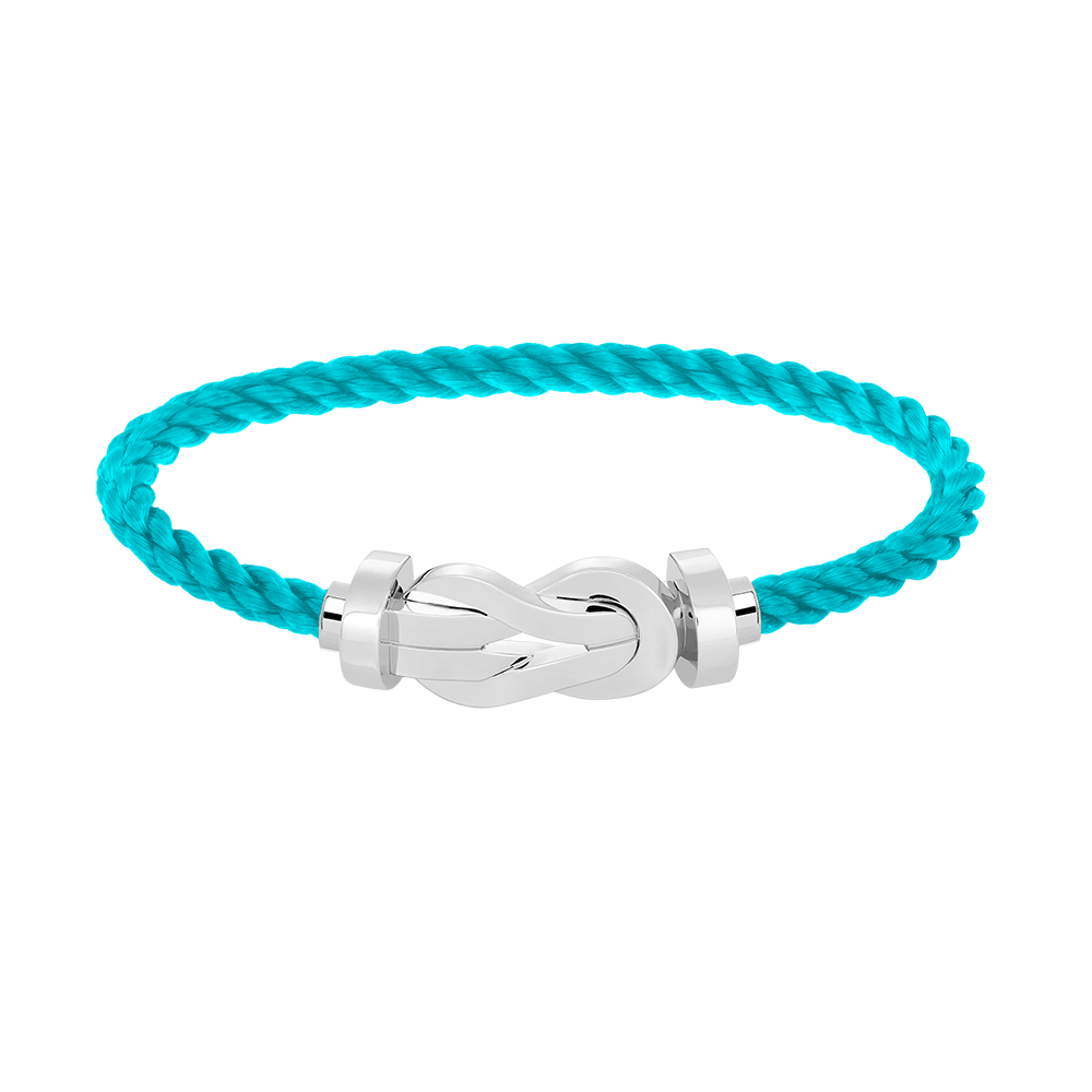 [RAFFINE]CHANCE LARGE 8 FIGURE BUCKLE NO DIAMOND BRACELET SILVER