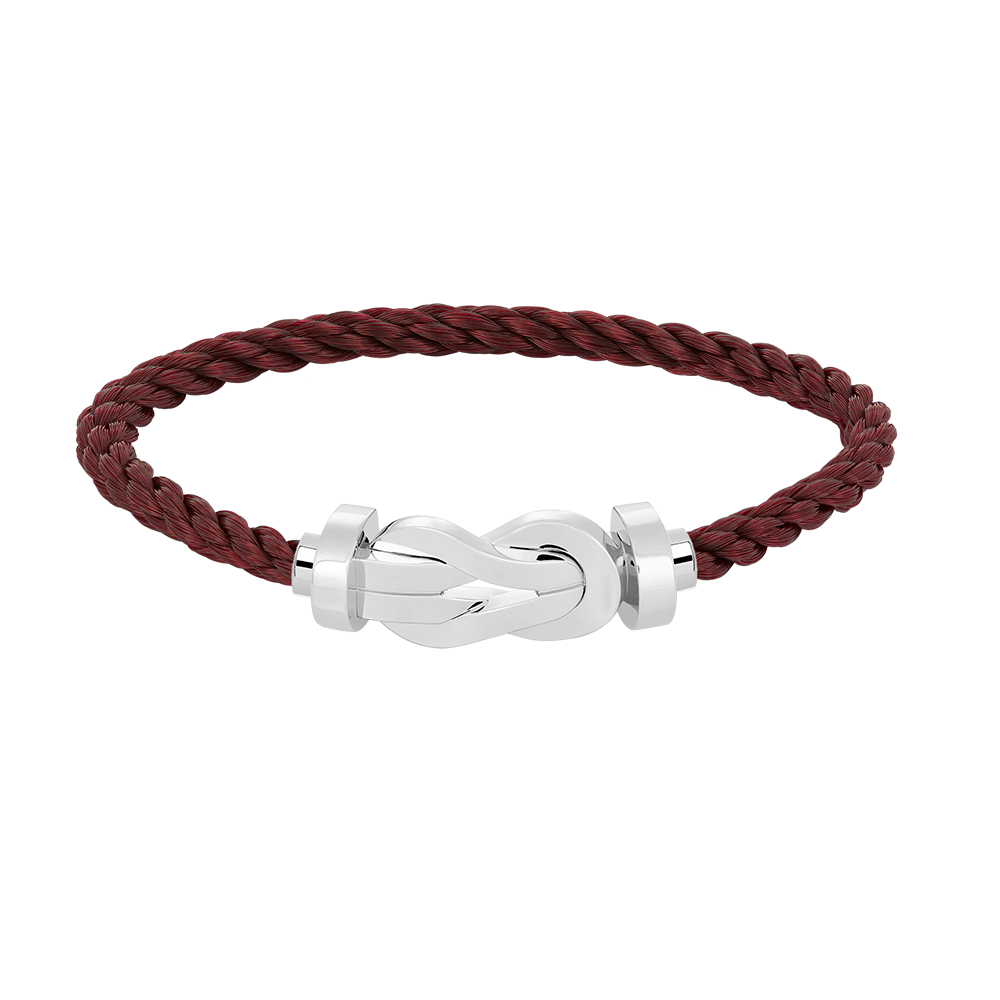 [RAFFINE]CHANCE LARGE 8 FIGURE BUCKLE NO DIAMOND BRACELET SILVER