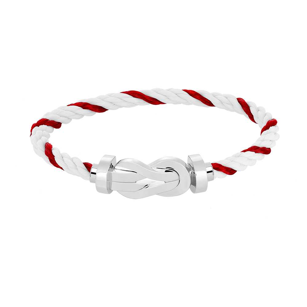[RAFFINE]CHANCE LARGE 8 FIGURE BUCKLE NO DIAMOND BRACELET SILVER