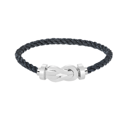 [RAFFINE]CHANCE LARGE 8 FIGURE BUCKLE NO DIAMOND BRACELET SILVER