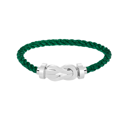 [RAFFINE]CHANCE LARGE 8 FIGURE BUCKLE NO DIAMOND BRACELET SILVER