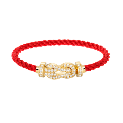 [RAFFINE]CHANCE LARGE 8 FIGURE BUCKLE FULLDIAMOND BRACELET GOLD