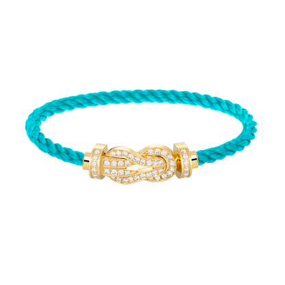 [RAFFINE]CHANCE LARGE 8 FIGURE BUCKLE FULLDIAMOND BRACELET GOLD