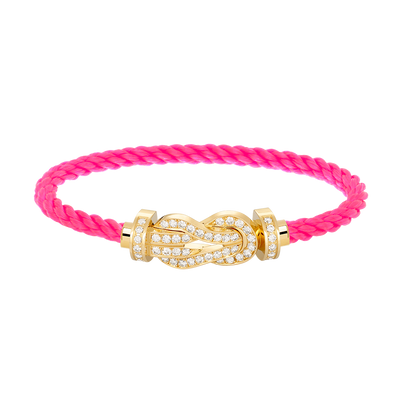 [RAFFINE]CHANCE LARGE 8 FIGURE BUCKLE FULLDIAMOND BRACELET GOLD