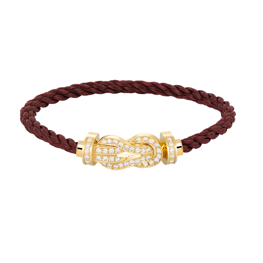 [RAFFINE]CHANCE LARGE 8 FIGURE BUCKLE FULLDIAMOND BRACELET GOLD