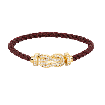 [RAFFINE]CHANCE LARGE 8 FIGURE BUCKLE FULLDIAMOND BRACELET GOLD