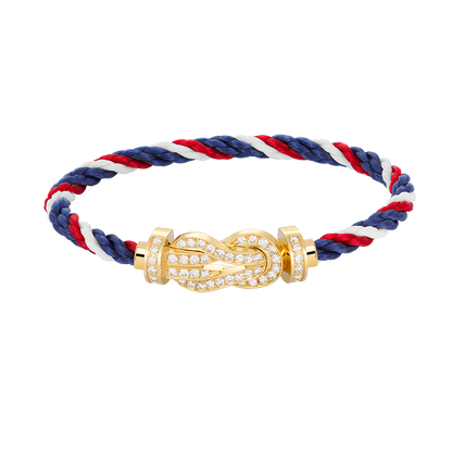 [RAFFINE]CHANCE LARGE 8 FIGURE BUCKLE FULLDIAMOND BRACELET GOLD