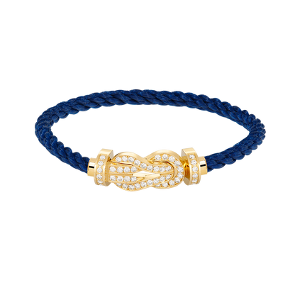 [RAFFINE]CHANCE LARGE 8 FIGURE BUCKLE FULLDIAMOND BRACELET GOLD