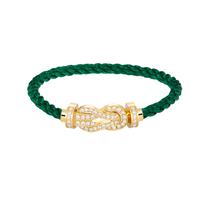 [RAFFINE]CHANCE LARGE 8 FIGURE BUCKLE FULLDIAMOND BRACELET GOLD