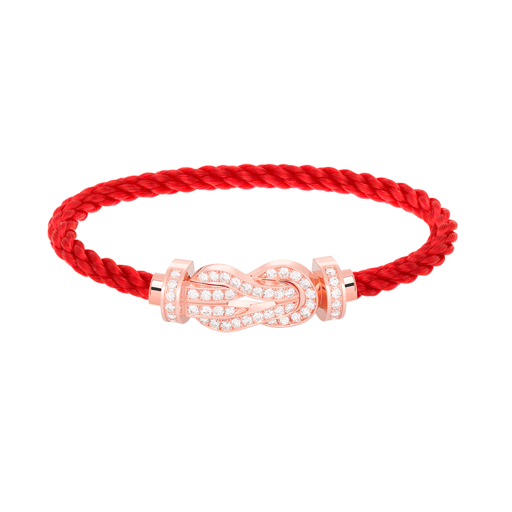 [RAFFINE]CHANCE LARGE 8 FIGURE BUCKLE FULL DIAMOND BRACELET ROSE GOLD
