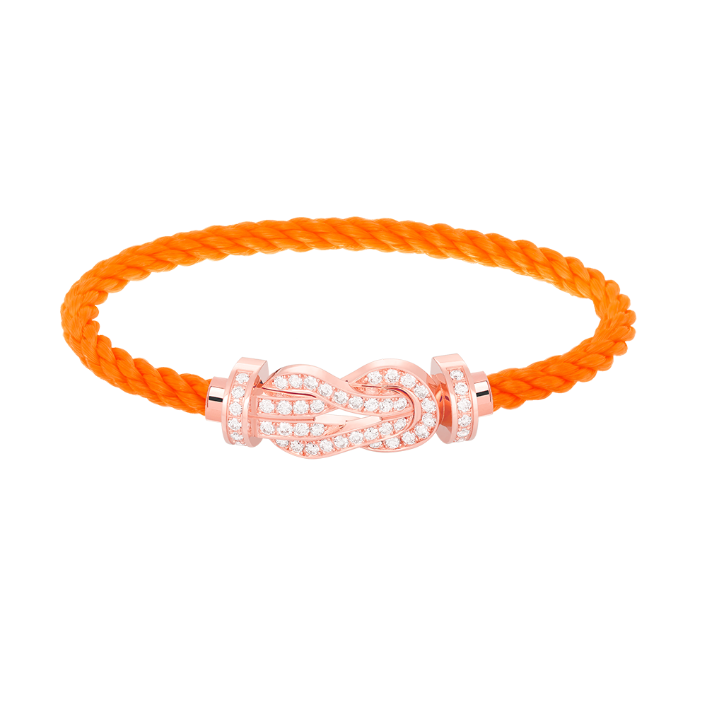 [RAFFINE]CHANCE LARGE 8 FIGURE BUCKLE FULL DIAMOND BRACELET ROSE GOLD