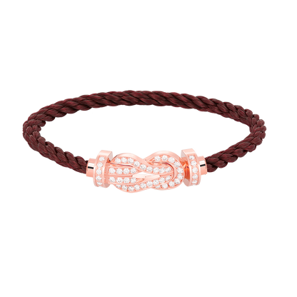 [RAFFINE]CHANCE LARGE 8 FIGURE BUCKLE FULL DIAMOND BRACELET ROSE GOLD
