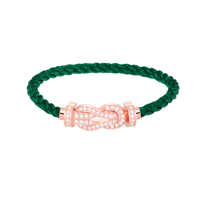 [RAFFINE]CHANCE LARGE 8 FIGURE BUCKLE FULL DIAMOND BRACELET ROSE GOLD