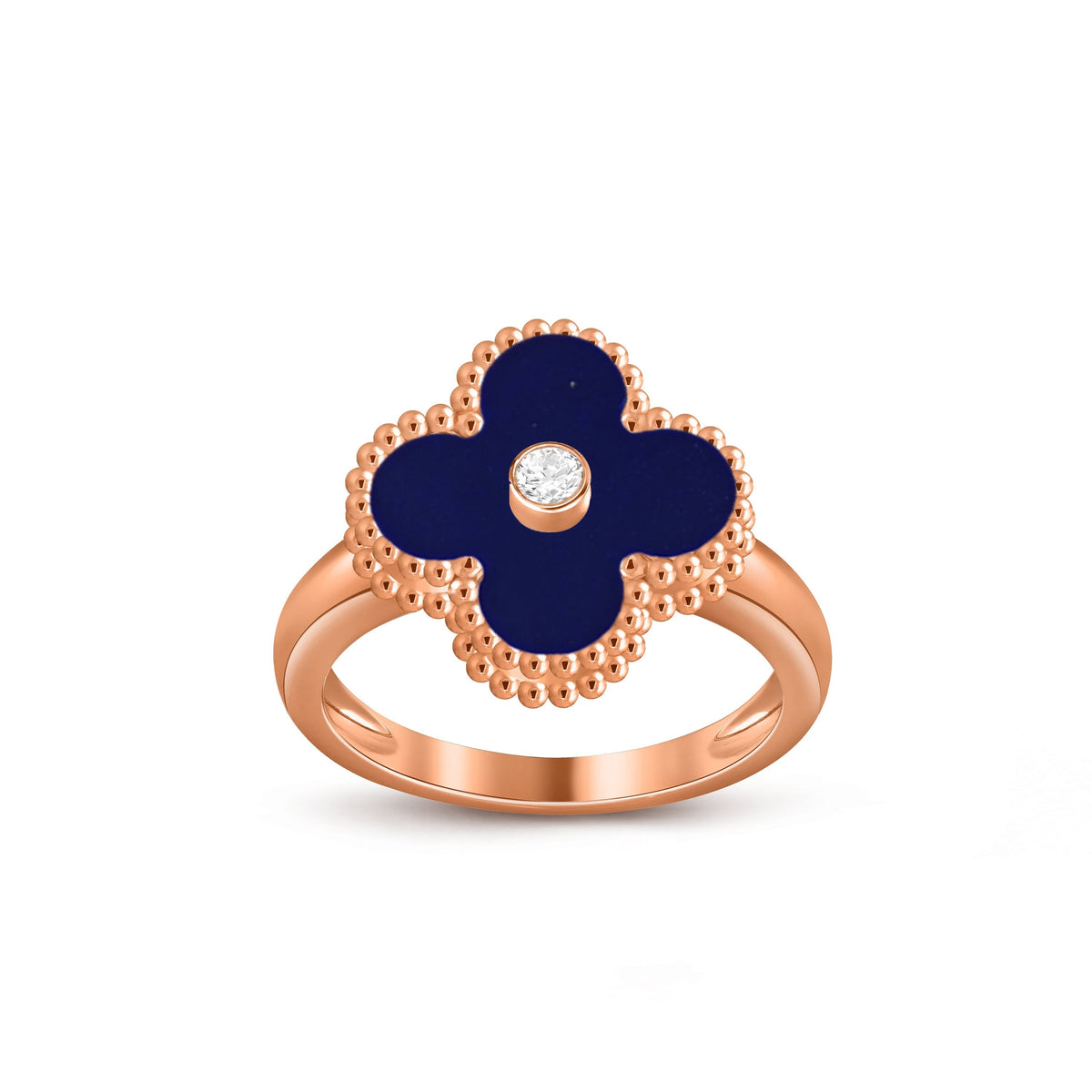 [LUXE]CLOVER DIAMOND RING ROSE GOLD COLLECTION