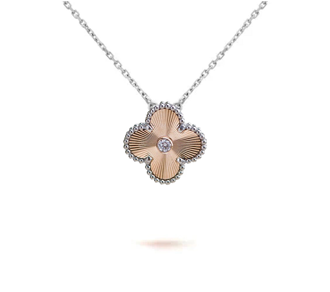 [LUXE]CLOVER 15MM NECKLACE SILVER COLLECTION