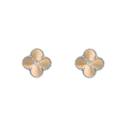 [LUXE]CLOVER SILVER 15MM EARRINGS COLLECTION