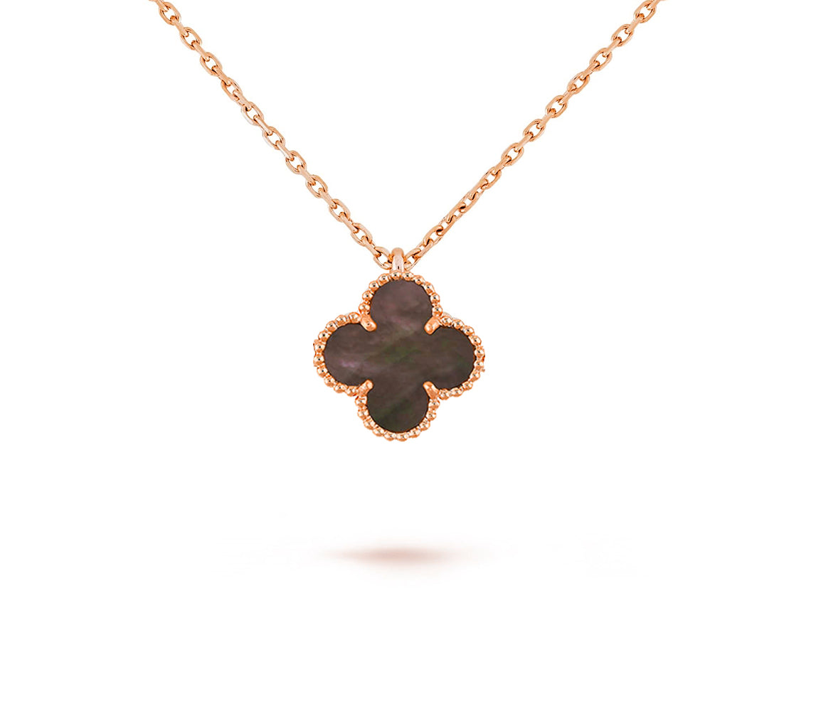 [LUXE]CLOVER MINI 9.5MM CARNELIANS NECKLACE COLLECTION