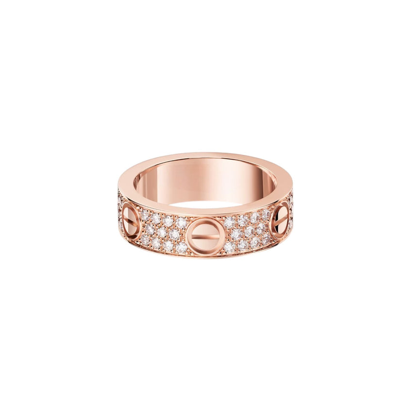 [Raffine]LOVE RING 5.5MM DIAMONDS PAVED