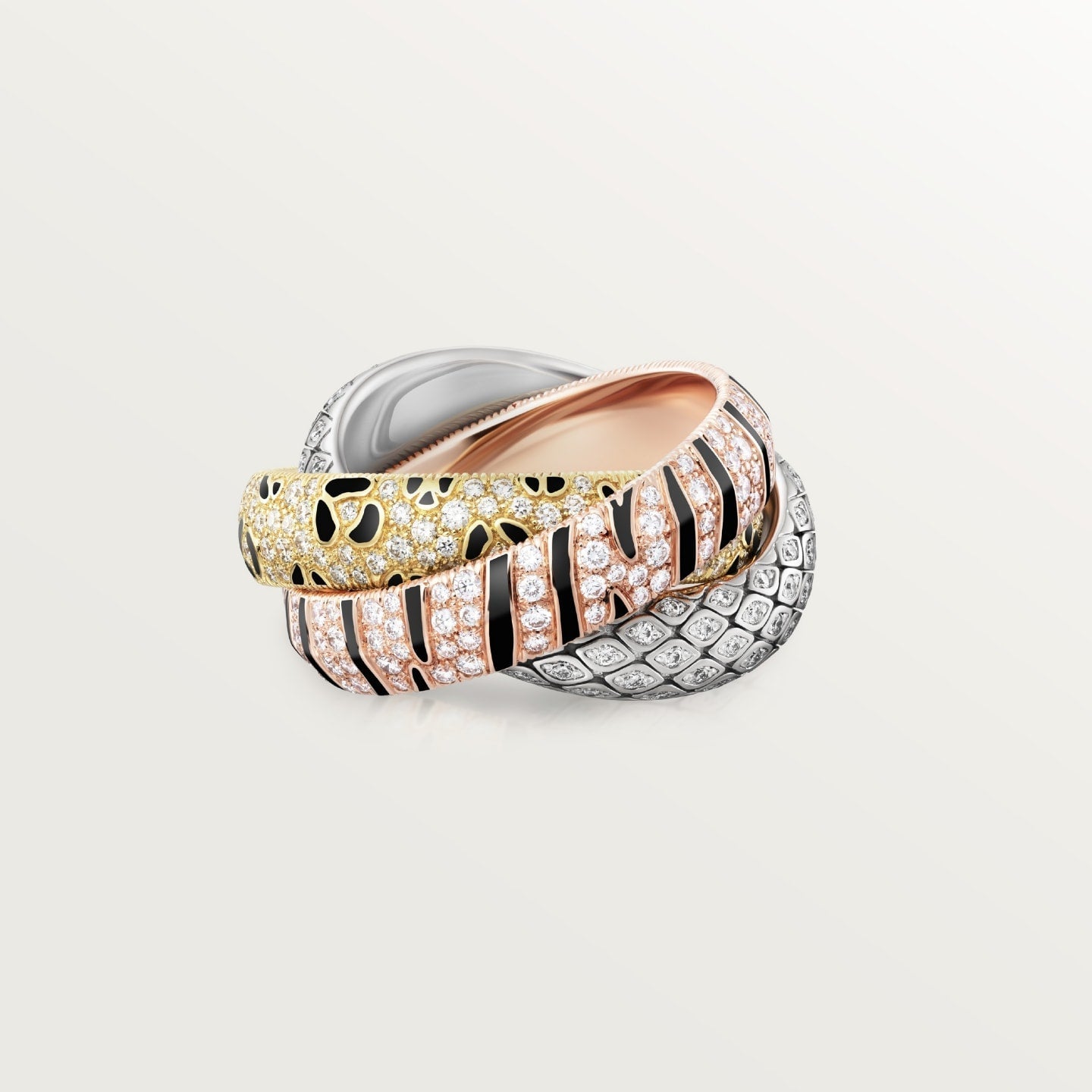 [Raffine]TRINITY  RING LEOPARD PRINT