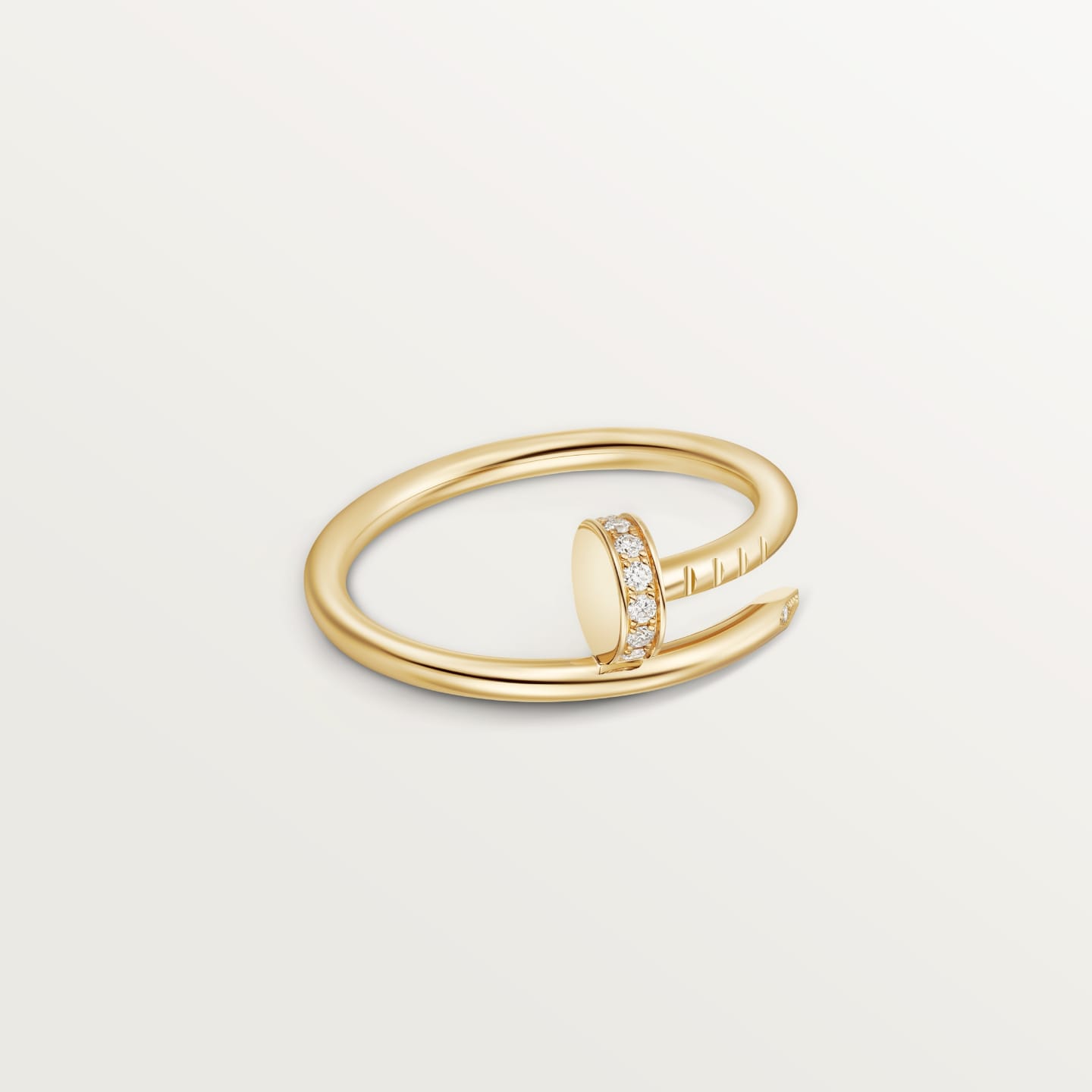 [Raffine]JUSTE 1.8MM HALF DIAMOND RING