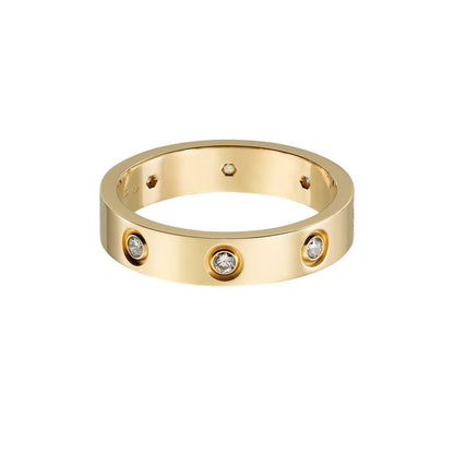 [Raffine]LOVE 4MM 8 DIAMOND RING