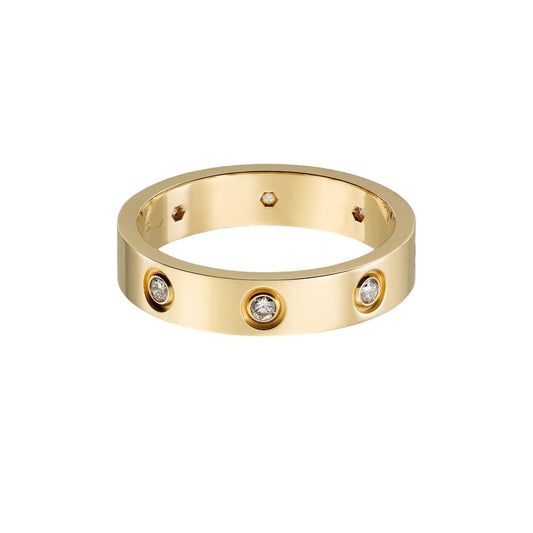 [Raffine]LOVE 4MM 8 DIAMOND RING