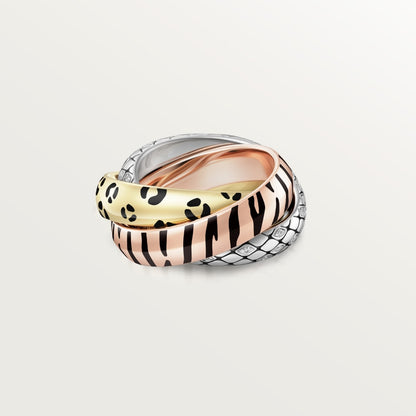 [Raffine]TRINITY  RING LEOPARD PRINT