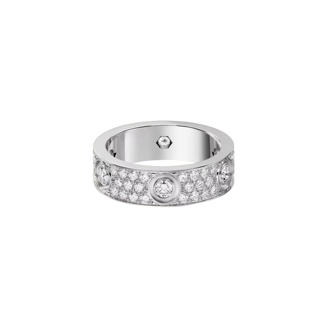 [Raffine]LOVE 5.5MM FULL-PAVE 6-DIAMOND RING