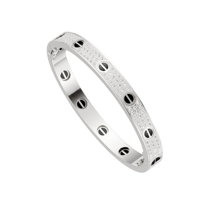 [Raffine]LOVE BRACELET 6.1MM DIAMOND-PAVED CERAMIC