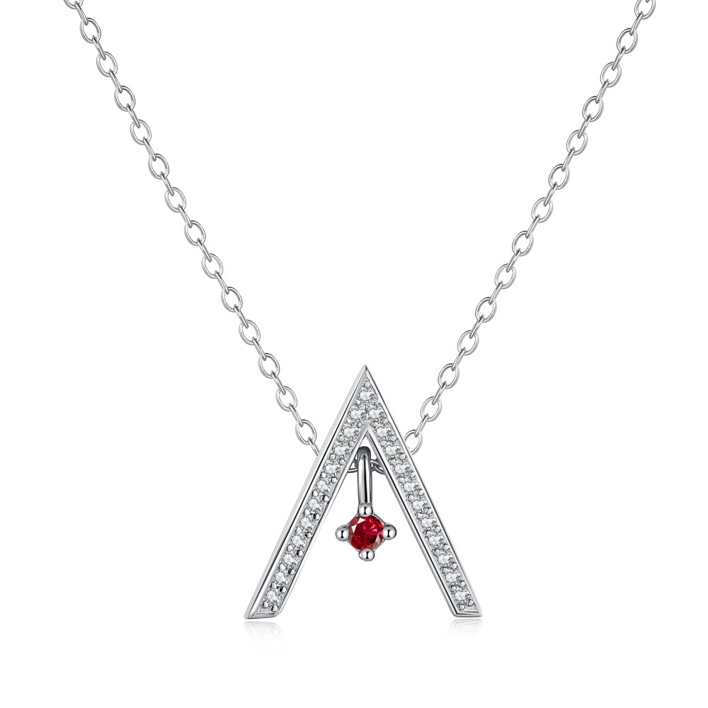 [RAFFINE]Collar brillante en forma de "A"
