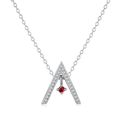 [RAFFINE]Collar brillante en forma de "A"
