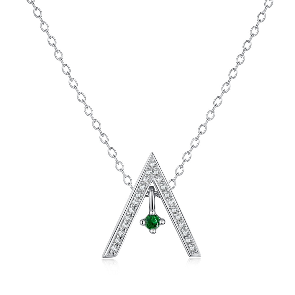 [RAFFINE]Collar brillante en forma de "A"