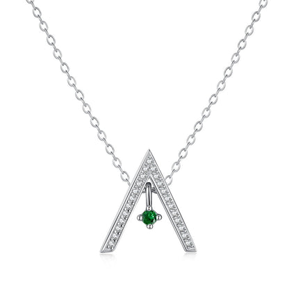 [RAFFINE]Collar brillante en forma de "A"