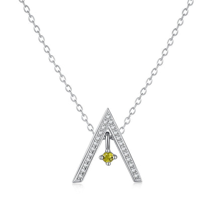 [RAFFINE]Collar brillante en forma de "A"