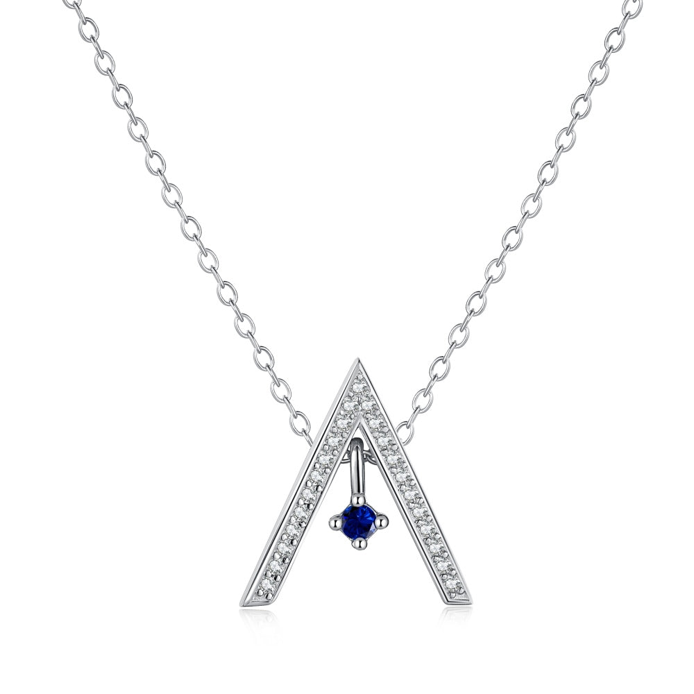 [RAFFINE]Collar brillante en forma de "A"