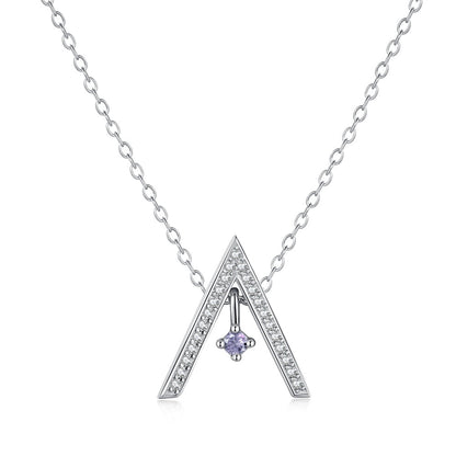 [RAFFINE]Collar brillante en forma de "A"