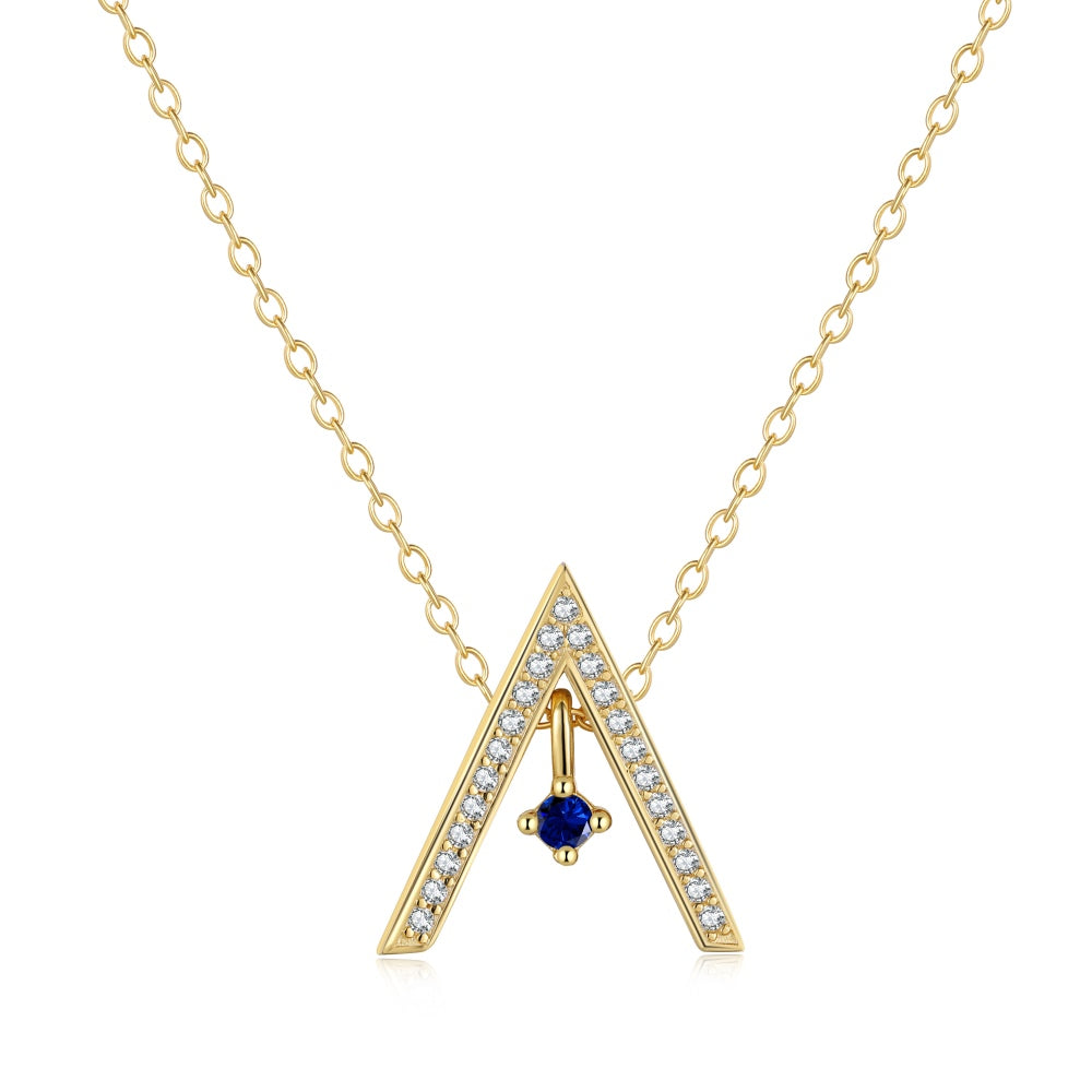 [RAFFINE]Collar brillante en forma de "A"