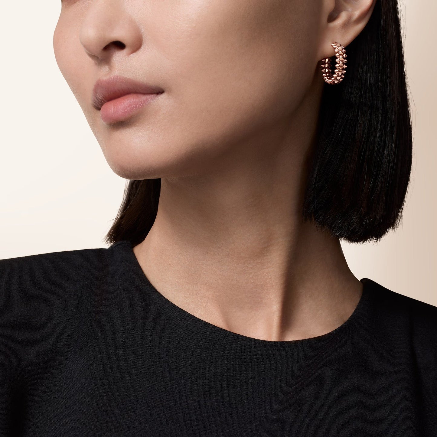 [Raffine]CLASH SMALL HOOP EARRINGS