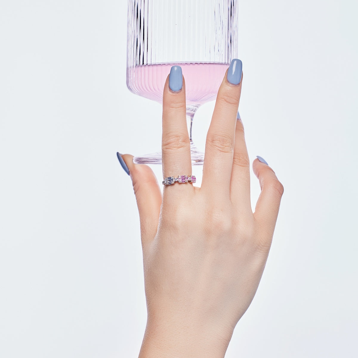 [RAFFINE]Unique Colorful Emerald Cut Party Ring